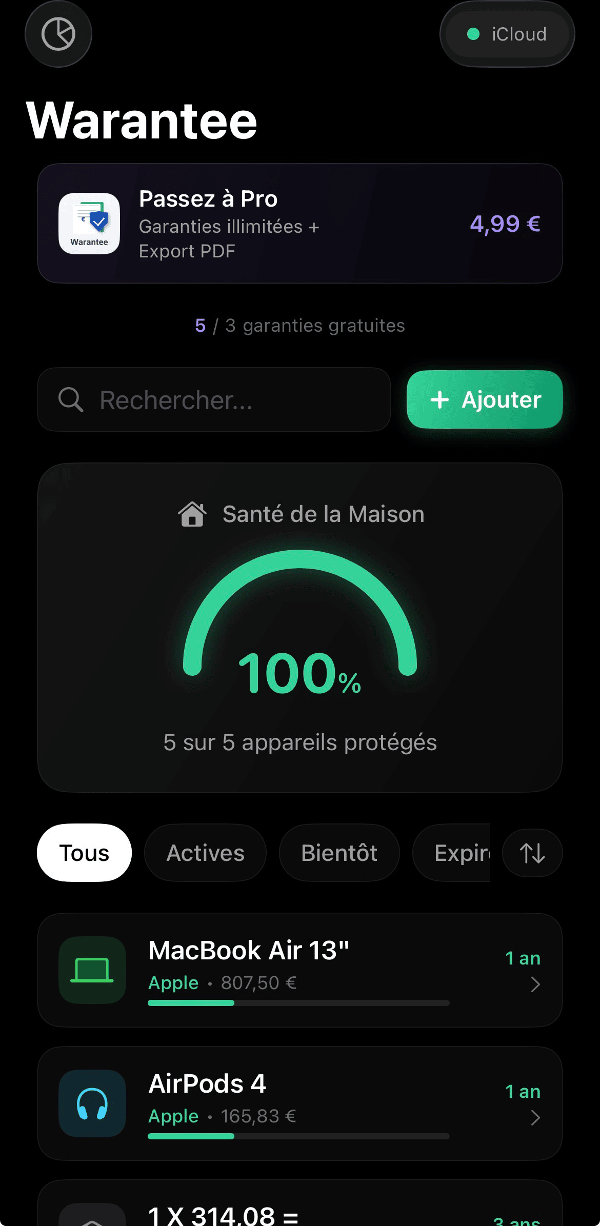 Projet Warantee